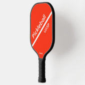 Pickleball USSP Name Orange Schläger (Links)