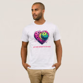 Pickleball Valentine Geschenk Pickleballer Couple T-Shirt (Vorne ganz)