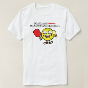 Pickleball Vanilla Soft Serve Gelber Ball Funny T-Shirt