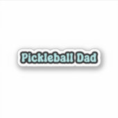 Pickleball-Vater Aufkleber (Vorderseite)