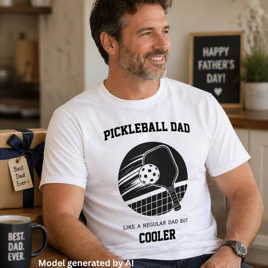 Pickleball-Vater-Geschenk -  T-Shirt