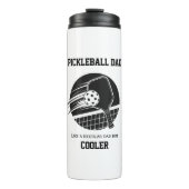 Pickleball-Vater-Geschenk Thermosbecher (Vorderseite)