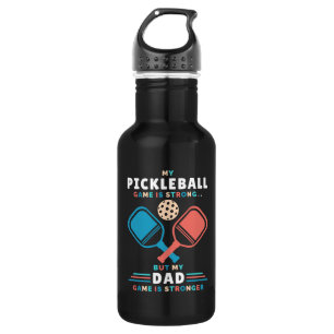Pickleball Vater Stronger Vater Game Vater Edelstahlflasche