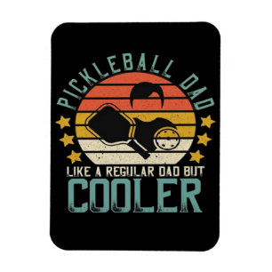 Pickleball-Vater wie ein regelmäßiger Vater, aber  Magnet