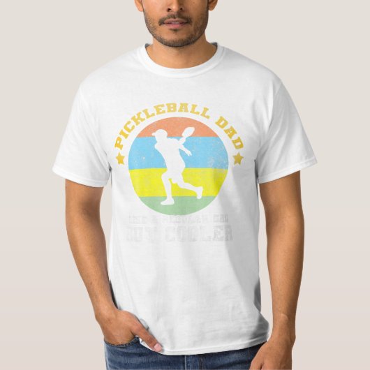 Pickleball-Vater wie ein regelmäßiger Vater T-Shirt (Vorderseite)