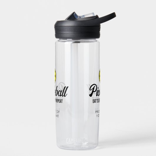 Pickleball-Ventilator gebrauchte Plastikflasche Trinkflasche (Links)