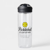 Pickleball-Ventilator gebrauchte Plastikflasche Trinkflasche (Vorderseite)