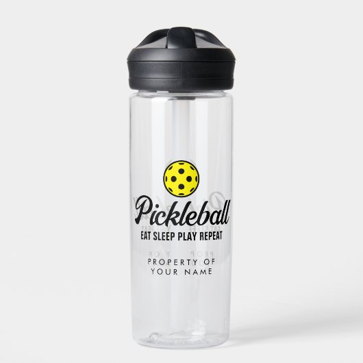 Pickleball-Ventilator gebrauchte Plastikflasche Trinkflasche (Vorderseite)