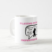 Pickleball verbessert Gedächtnisfreudigkeit Kaffeetasse (Vorderseite Links)