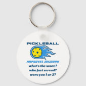 Pickleball verbessert Gedächtnisgefühl Schlüsselanhänger (Vorderseite)