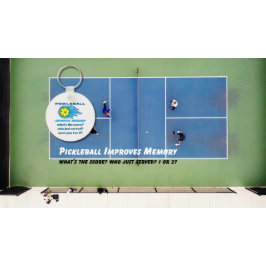 Pickleball verbessert Gedächtnisgefühl Schlüsselanhänger