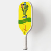 Pickleball Vibes Cartoon Pickle Paddle (Links)