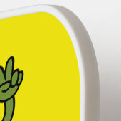 Pickleball Vibes Cartoon Pickle Paddle (Linke Seite)