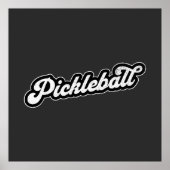 Pickleball Vintag Retro Poster (Vorne)