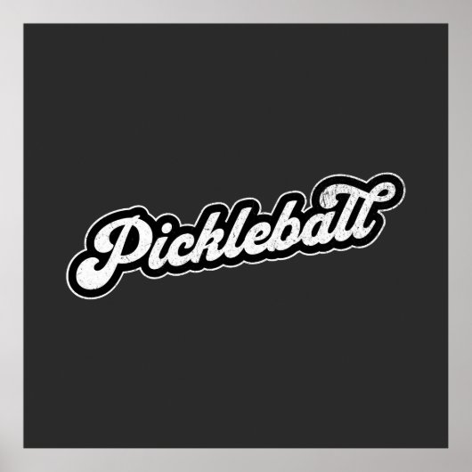 Pickleball Vintag Retro Poster (Vorne)