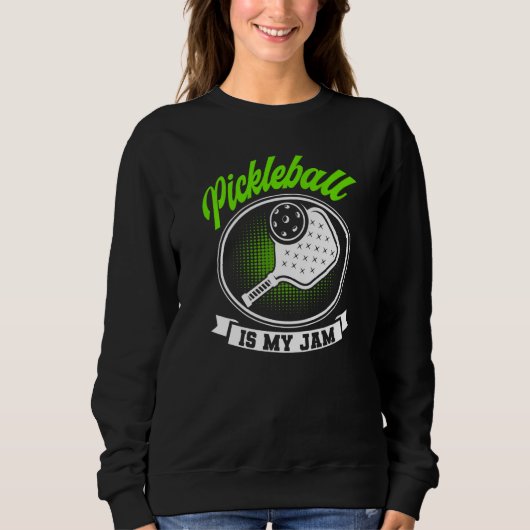 Pickleball Vintage Pickleball Is My Jam Paddleball Sweatshirt (Vorderseite)