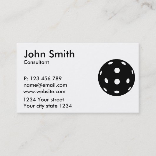 Pickleball Visitenkarte (Vorderseite)