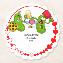 Pickleball Wedding Untersetzer