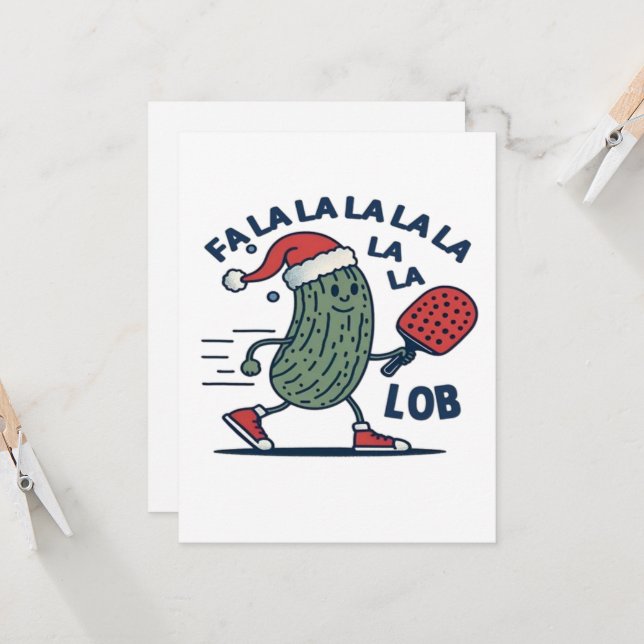 Pickleball Weihnachten (Vorderseite/Rückseite Beispiel)