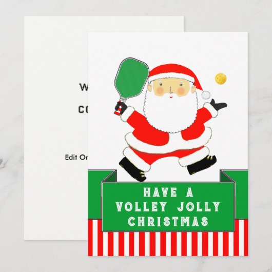 Pickleball Weihnachten (Vorne/Hinten)