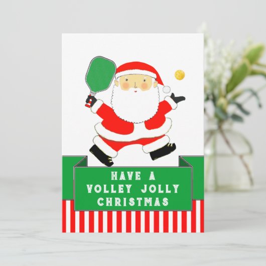 Pickleball Weihnachten (Stehend Vorderseite)