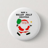 Pickleball Weihnachten Button (Vorderseite)