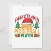Pickleball Weihnachten Einladung (Rückseite)