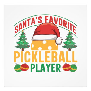 Pickleball Weihnachten Fotodruck