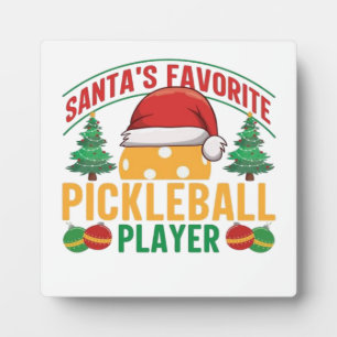 Pickleball Weihnachten Fotoplatte