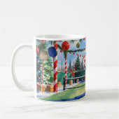 Pickleball Weihnachten für Katzenliebhaber Kaffeetasse (Links)