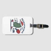 Pickleball Weihnachten Gepäckanhänger (Vorderseite (Horizontal))