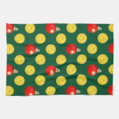 Pickleball Weihnachten Geschirrtuch (Horizontal)