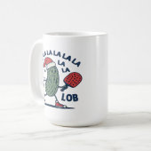 Pickleball Weihnachten Kaffeetasse (Vorderseite Links)
