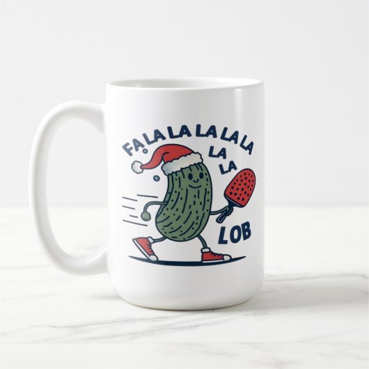 Pickleball Weihnachten Kaffeetasse (Links)