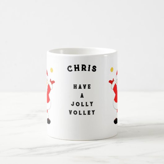 Pickleball Weihnachten Kaffeetasse (Mittel)