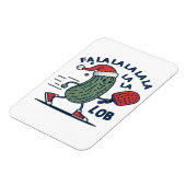 Pickleball Weihnachten Magnet (Linke Seite)