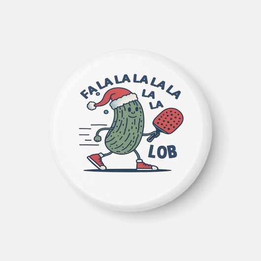 Pickleball Weihnachten Magnet (Vorne)