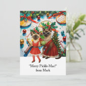 PICKLEBALL Weihnachten mit dem Text "Merry Pickle- (Stehend Vorderseite)