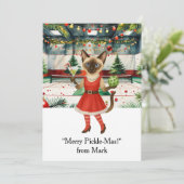 PICKLEBALL Weihnachten mit dem Text "Merry Pickle- (Stehend Vorderseite)