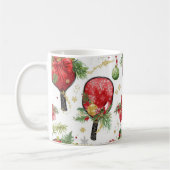 Pickleball Weihnachten mit Paddle Kaffeetasse (Links)
