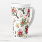 Pickleball Weihnachten mit Paddle Milchtasse (Rechte Ecke)