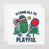 Pickleball Weihnachten O kommt alles, was ihr Play (Vorne/Hinten)