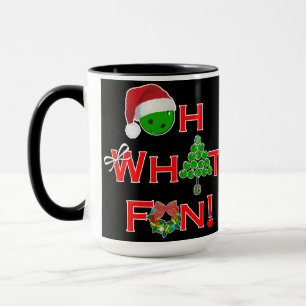 Pickleball Weihnachten Oh Wie Lustig Tasse