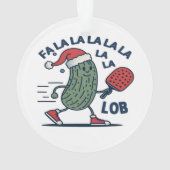 Pickleball Weihnachten Ornament (Rückseite)