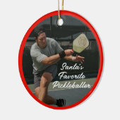 Pickleball Weihnachten Personalisierte Ornament (Links)