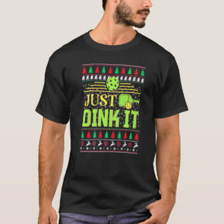 Pickleball Weihnachten Pickle Ball hässlicher Weih T-Shirt