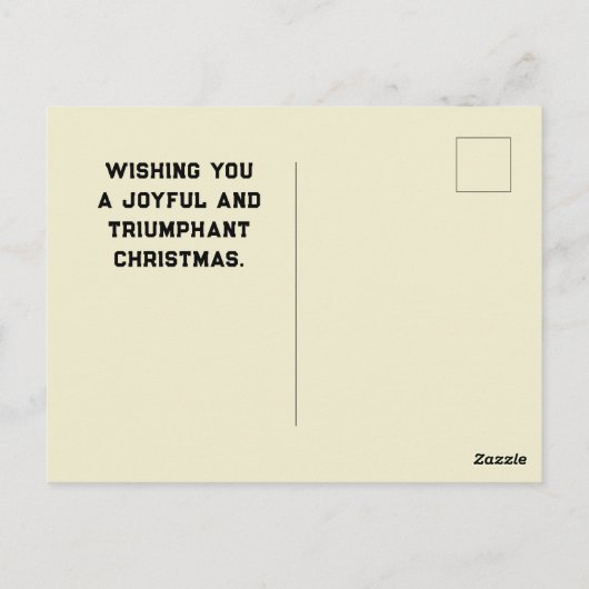 Pickleball Weihnachten Postkarte (Rückseite)