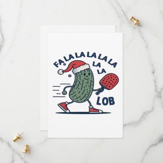 Pickleball Weihnachten Save The Date (Vorderseite/Rückseite Beispiel)