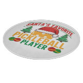 Pickleball Weihnachten Schneidebrett (Ecke)