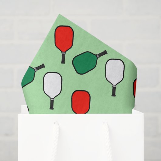 Pickleball Weihnachten Seidenpapier (Geschenktüte)